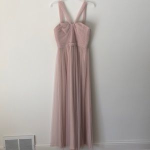 Amsale Aisha Fawn Tulle Dress